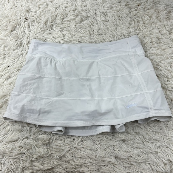 Lululemon Pace Rival Skirt (Regular) 4-way Stretch 13" White - Picture 1 of 6